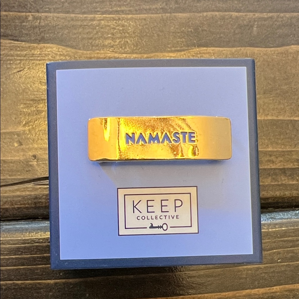 KEEP Collective Gold ‘Namaste’ Focal Charm